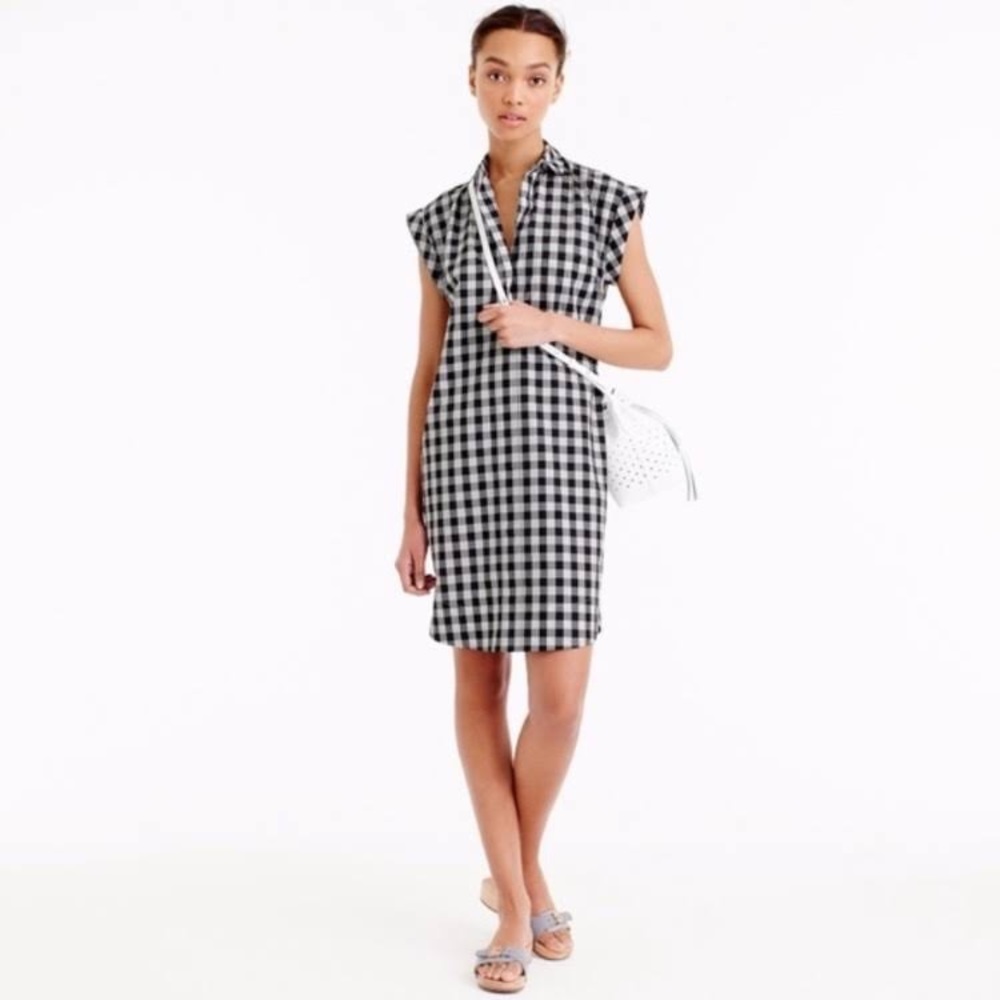 Crew Shirt dress Gingham/ checkered
